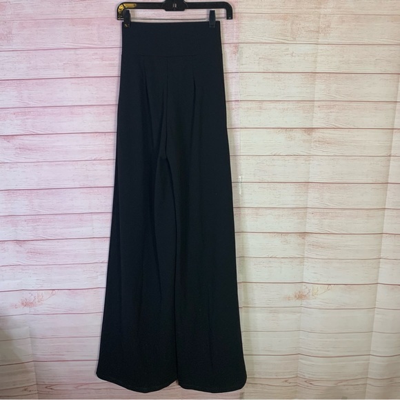 Fashion Nova Black Thrive Undet Pressure Wide Leg Pants Size Medium - Picture 6 of 6